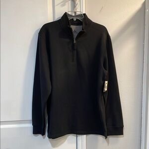 Men's Black Quarter-Zip Sweater